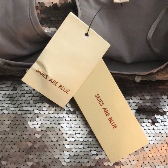 NWT Skies Are Blue gold sequin top - Picture 9 of 10